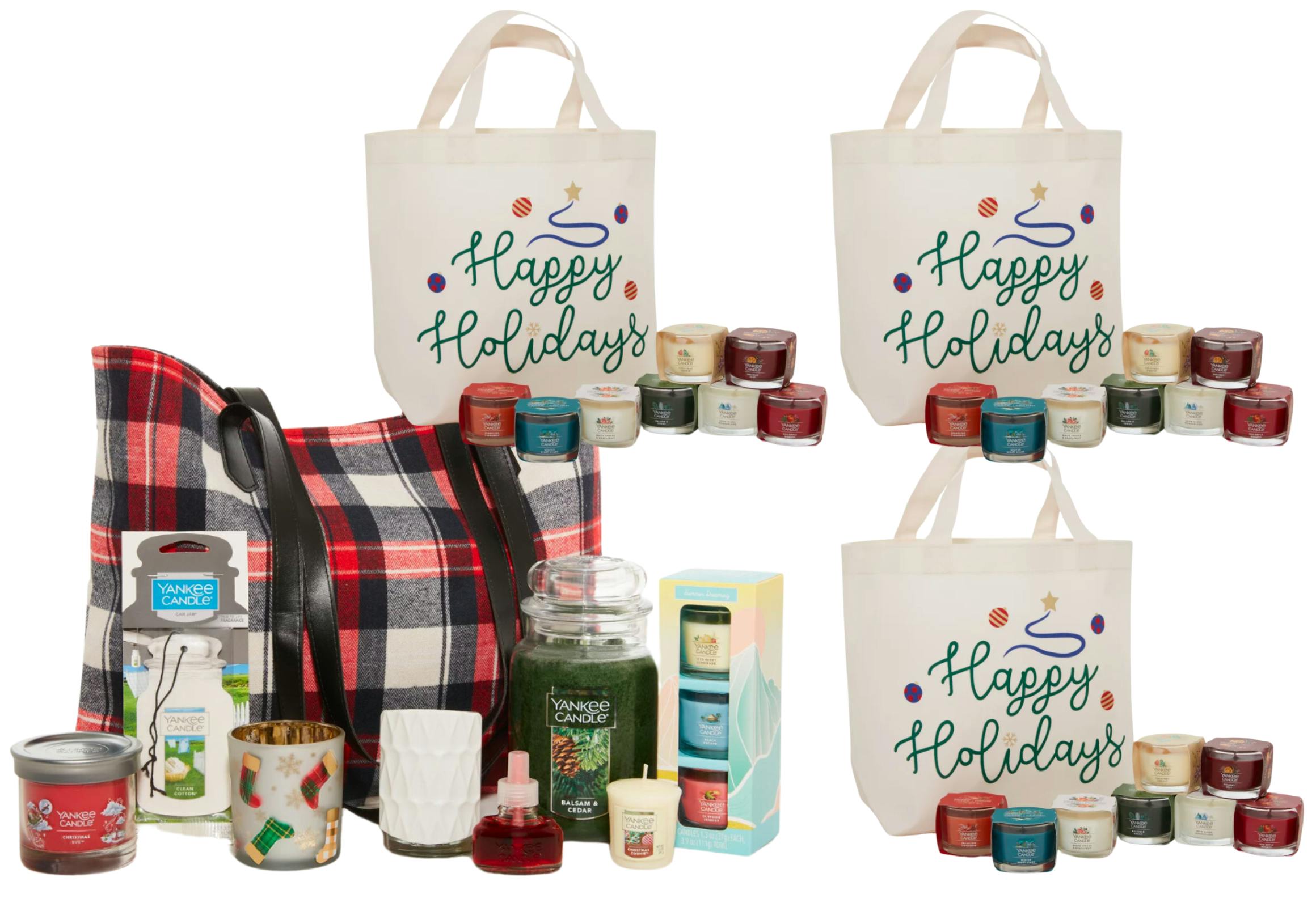 3 Candle Lover's Totes + 1 Festive Fragrance Tote