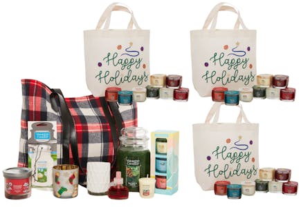 3 Candle Lover's Totes + 1 Festive Fragrance Tote