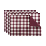 Gingham Plaid Placemats 4-Pack