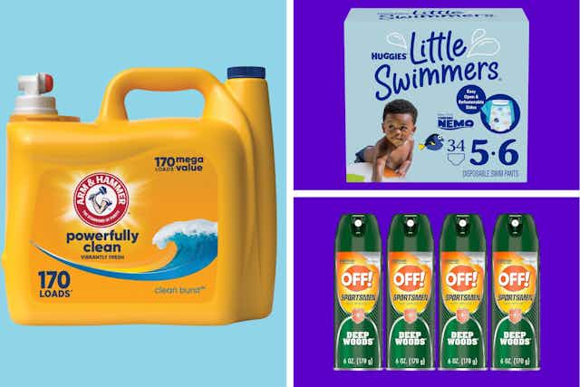 Spend $50, Get $15 Amazon Credit: Huggies, Cottonelle, Arm & Hammer, More card image