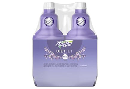2 Swiffer WetJet Cleaners 2-Packs
