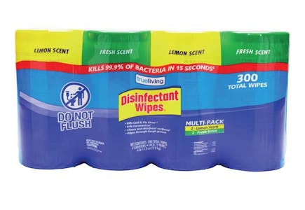 True Living Disinfectant Wipes 3-Pack