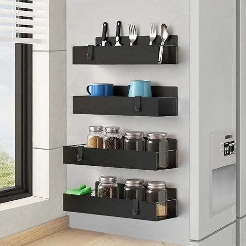 Magnetic Spice Rack Organizer 4-Pack