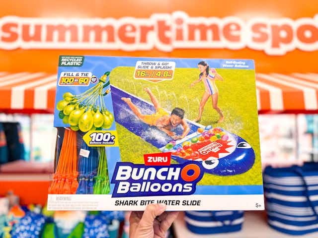 Bunch O Balloons Shark Water Slide Set, Only $12.91 at Target card image