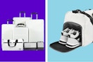 Stock images of the white Tripcomp 7-Piece Hardside Luggage Set