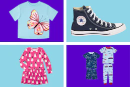 shirt shoes dress pjs collage