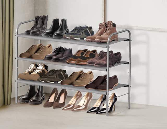 3-Tier Shoe Rack, Only $13.87 on Amazon card image