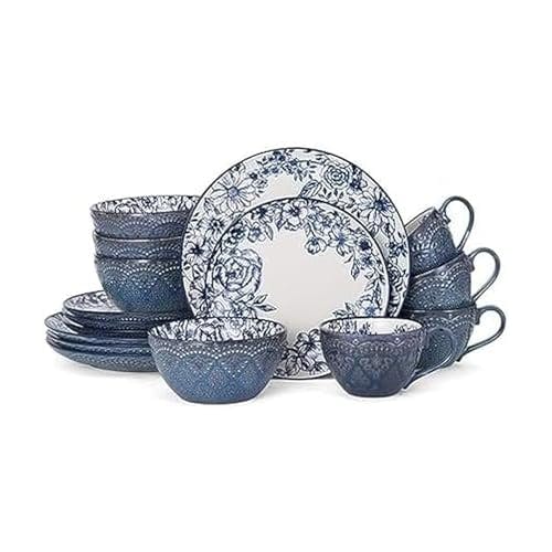 Pfaltzgraff Gabriela Blue Dinnerware Set
