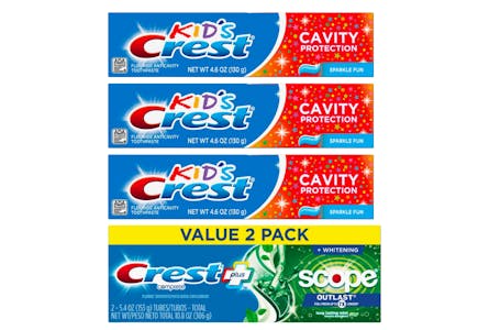 5 Crest Toothpaste