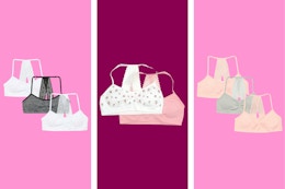Kids' Bralette 6-Packs on Clearance for Only $9 at Walmart (Reg. $24) card image
