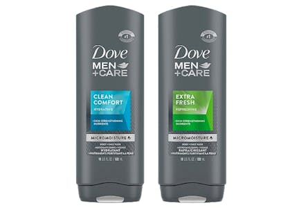 2 Dove Men Body Washes