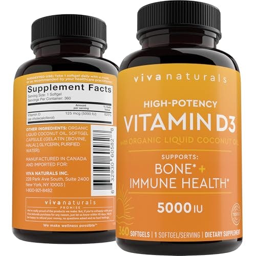 Viva Naturals Vitamin D3 Softgels