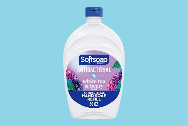 Softsoap Antibacterial Hand Soap Refill, as Low as $3.78 on Amazon card image