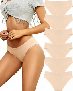 Women's Cotton Cheeky Panties 6-Pack