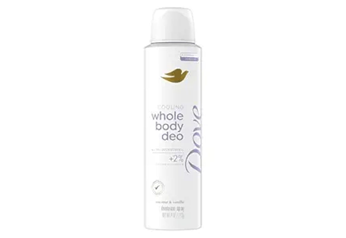 4 Dove Whole Body Deodorant Sprays