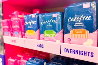 Carefree pads at Walmart