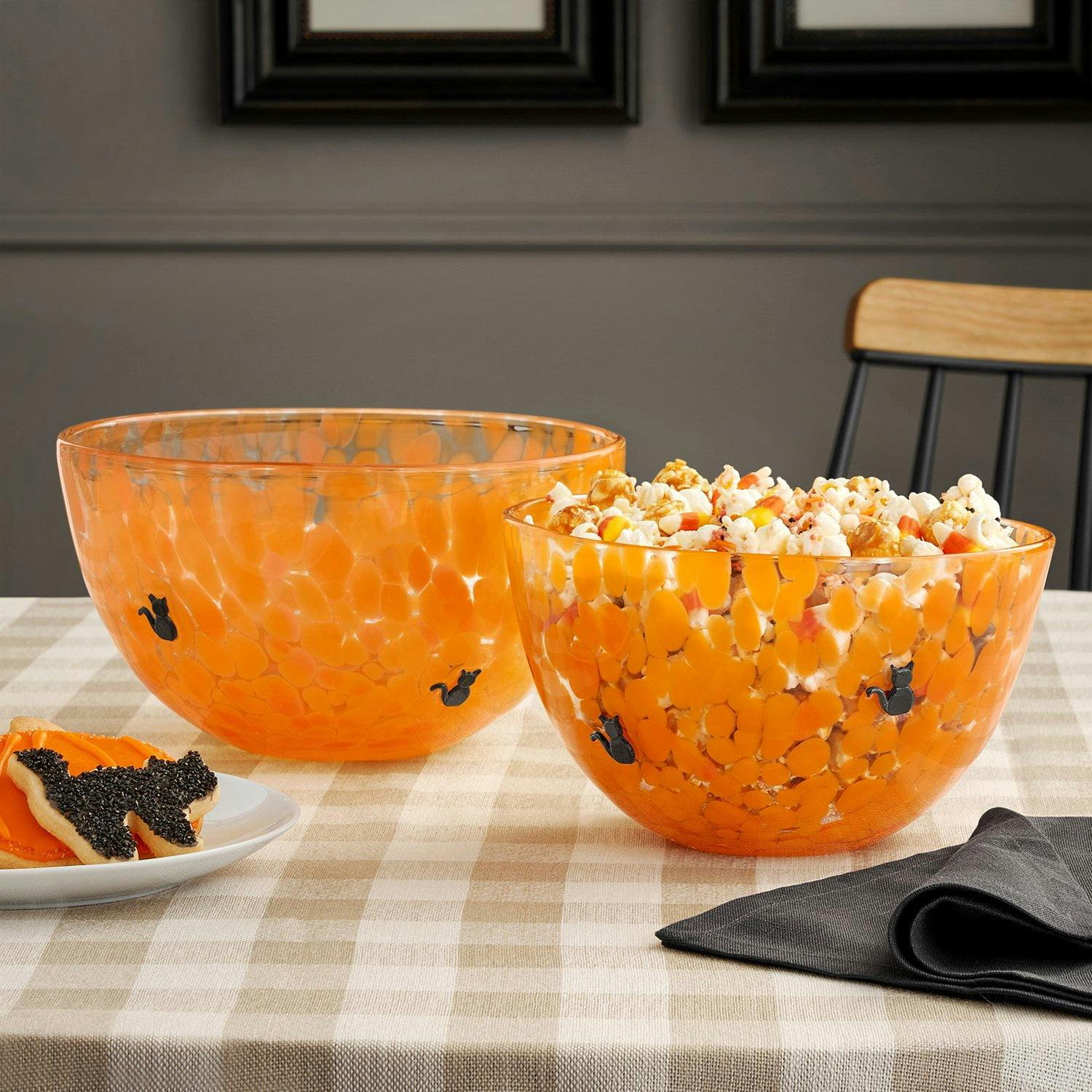 Member's Mark Halloween Glass Bowls 2-Pack