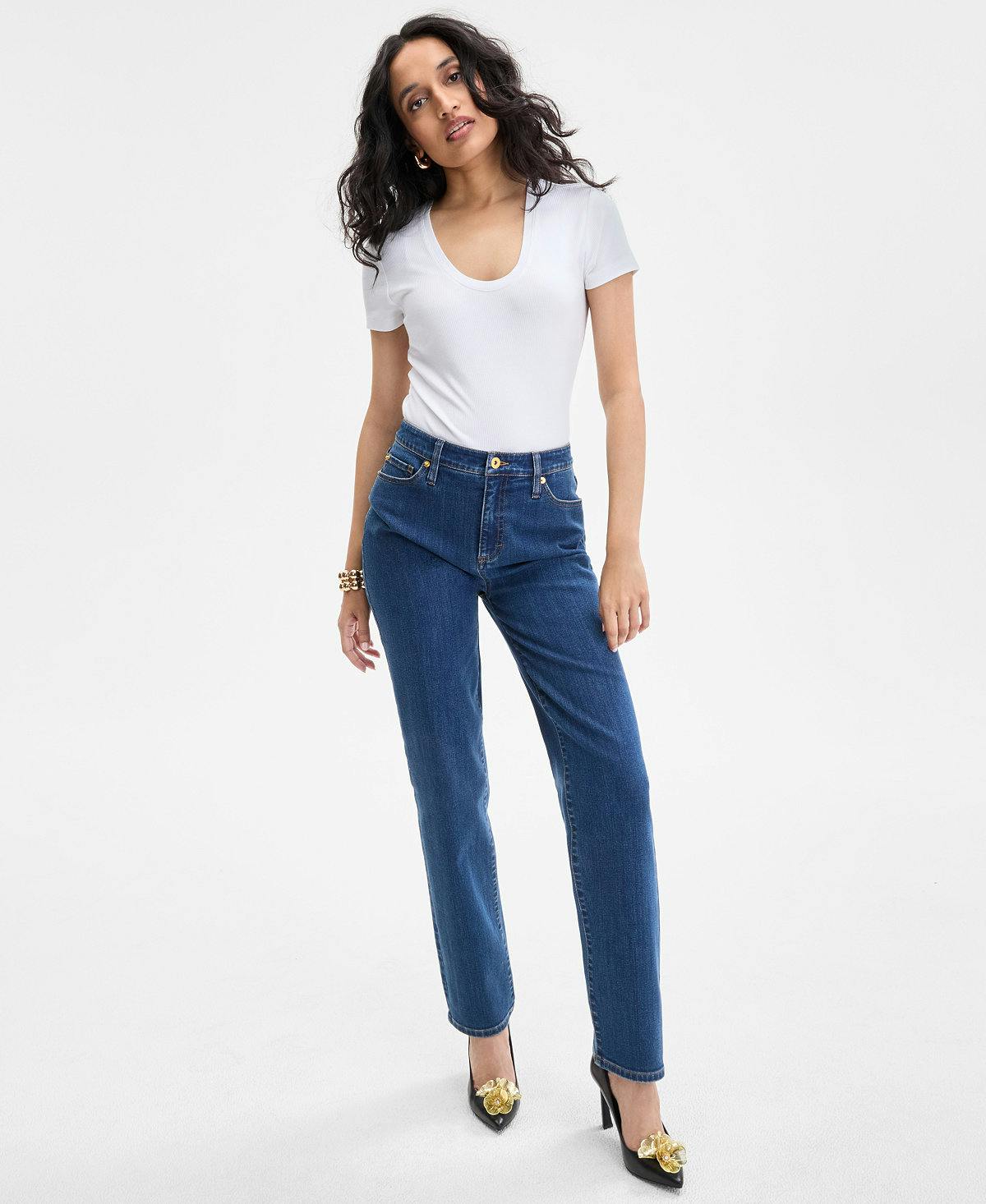 Women's Ribbed Scoop-Neck Top