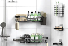 Shower Caddy Adhesive Shower Organizer 7-Pack