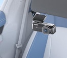 a mini dash cam in a car