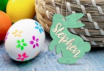 Custom 3D Easter Name Tag