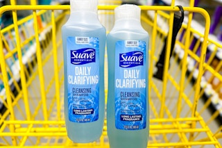 suave essentials shampoo in shopping cart