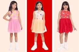 Kids' Character Dresses, From $7 at Walmart: Disney, Hello Kitty, and More card image