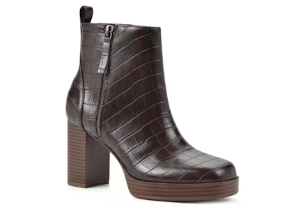 White Mountain Heeled Booties