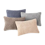 Faux Mink Diamond Lumbar Pillow