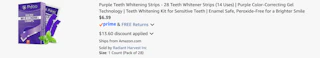 Amazon Purple Teeth Whitening Strips 2026 2