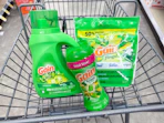 gain laundry items in walgreens cart