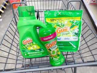 gain laundry items in walgreens cart