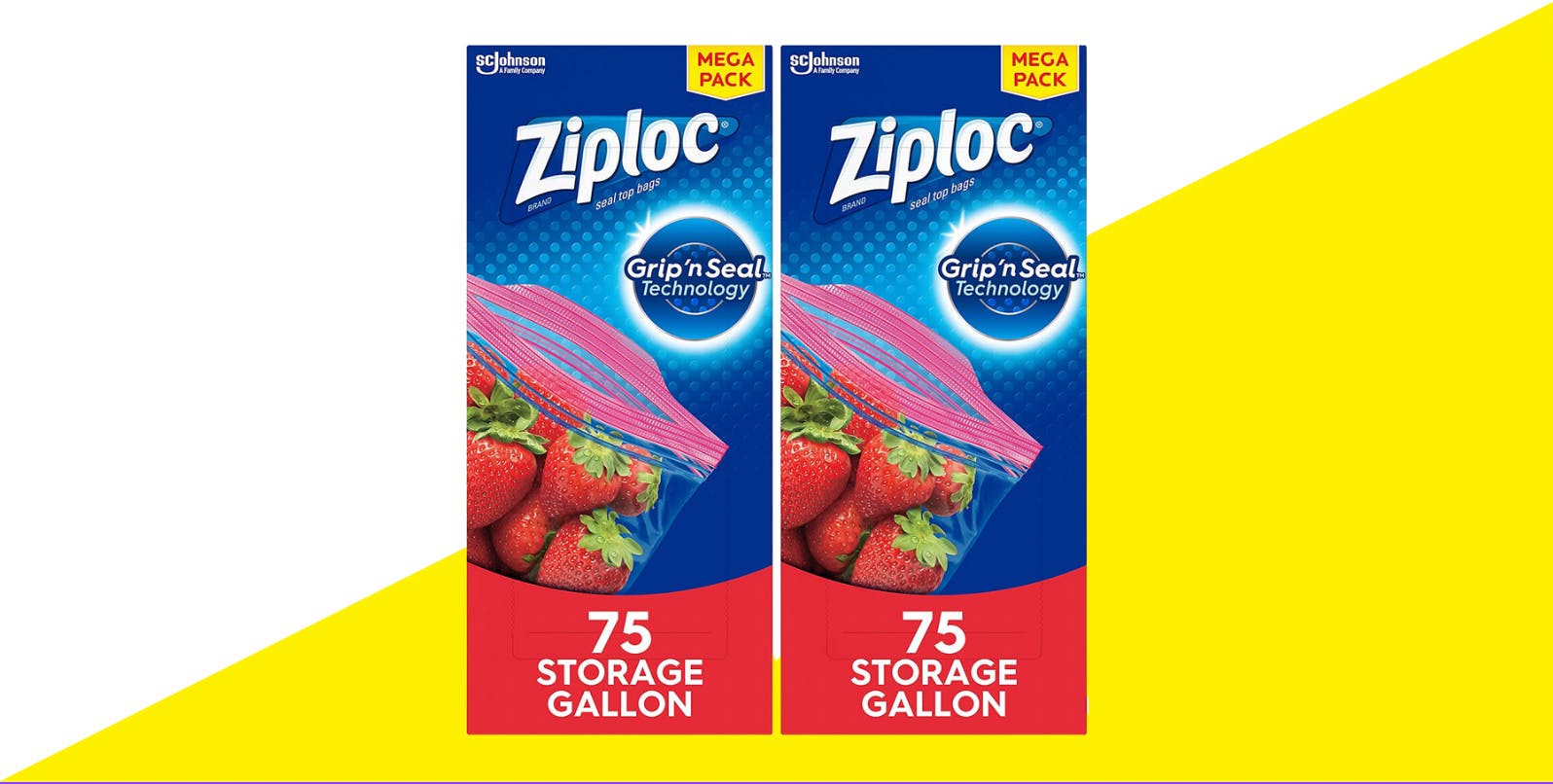 Ziploc Storage Gallon Bags With Grip 'n Seal Technology - 75ct : Target