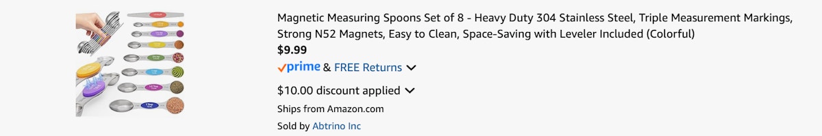 Amazon Magnetic Measuring Spoons 2025 2