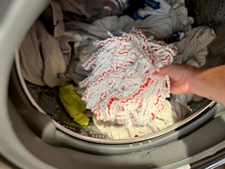 o-cedar easywring deep clean microfiber spin mop refill in washing machine