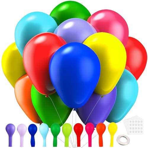 Rainbow Latex Balloons