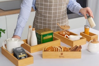 5-Piece Bamboo Drawer Organizers 