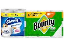 1 Charmin + 1 Bounty