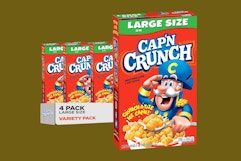 Cap'n Crunch Cereal: Get 4 Large Boxes for $9.25 on Amazon ($2.31 Each) card image