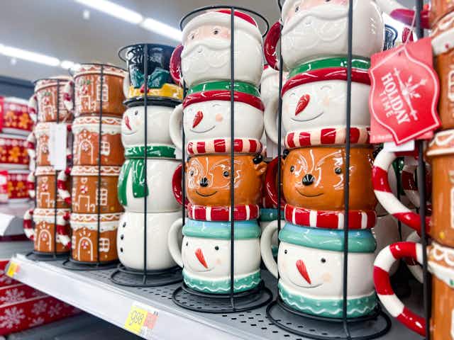 Stackable Christmas Mug Sets, Only $9.98 at Walmart card image