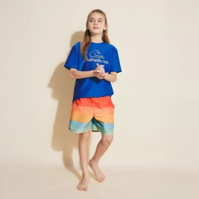 Quiksilver Kids Striped Swim Trunks