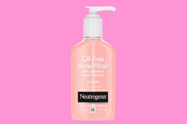 Neutrogena Oil-Free Acne Facial Cleanser, Only $0.49 at CVS card image
