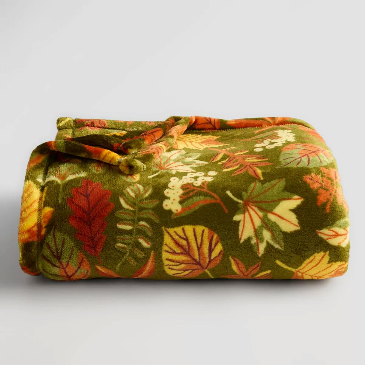 Fall & Harvest Plush Throw Blanket