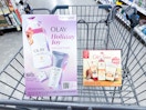 olay and old spice gift sets in a shopping cart