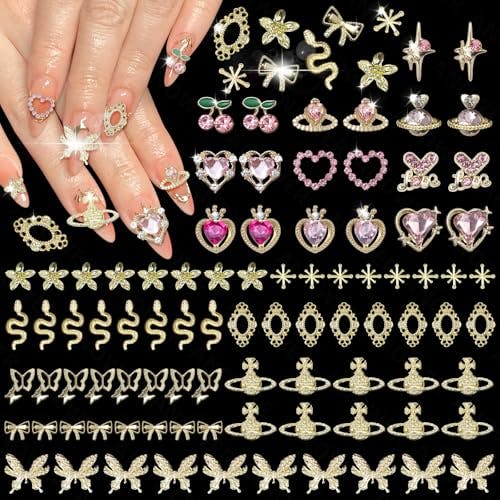 Gold Nail Charms