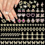 Gold Nail Charms