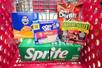 target matchup groceries in shopping cart