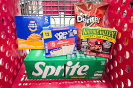 target matchup groceries in shopping cart