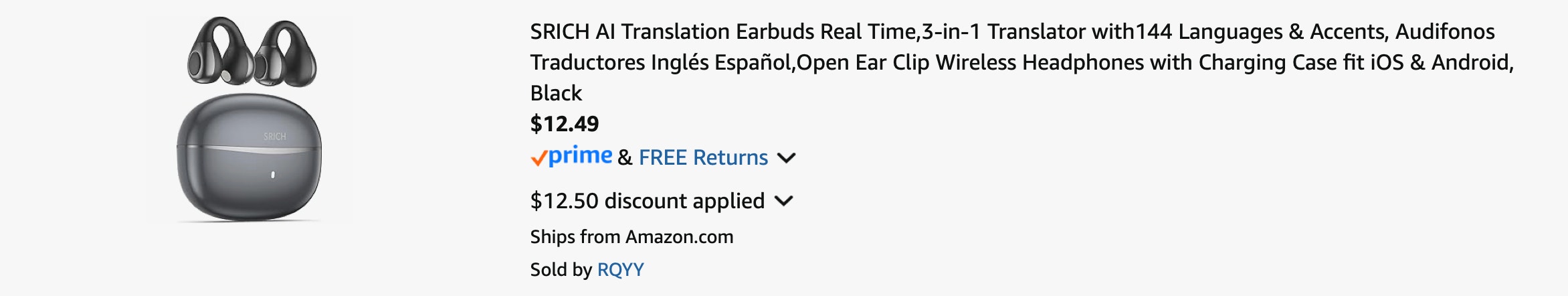 Amazon Real-Time Translation Earbuds 2025 2