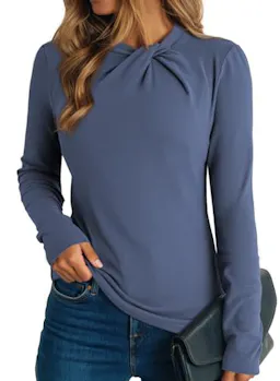 Dokotoo Women's Mock Neck Top